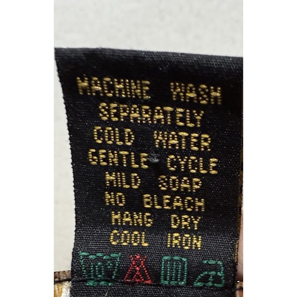 VTG Harley-Davidson Women's Bodysuit L Beige V-Neck L Sleeve‎ Gold Wing Logo - Picture 4 of 7